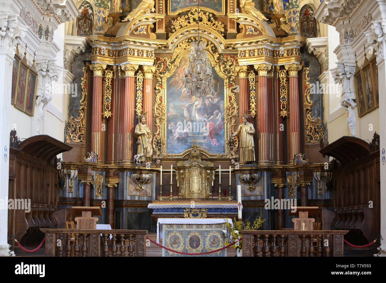 Choeur. Eglise SaintNicolas de Véroce Stock Photo Alamy Choeur. Eglise SaintNicolas de Véroce Stock Photo Alamy