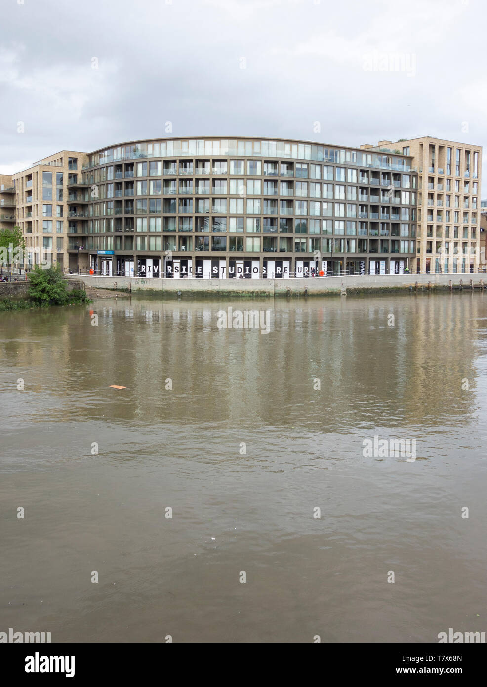 The exterior of Riverside Studios, Queen Caroline Street, Hammersmith ...