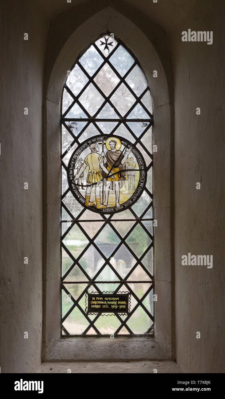 Church Of John The Baptist Barnby Suffolk England Uk Stained