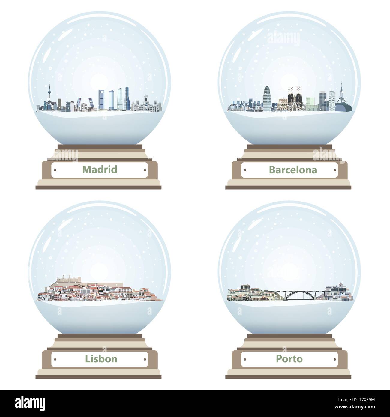 Portugal porto snow winter Cut Out Stock Images & Pictures - Alamy