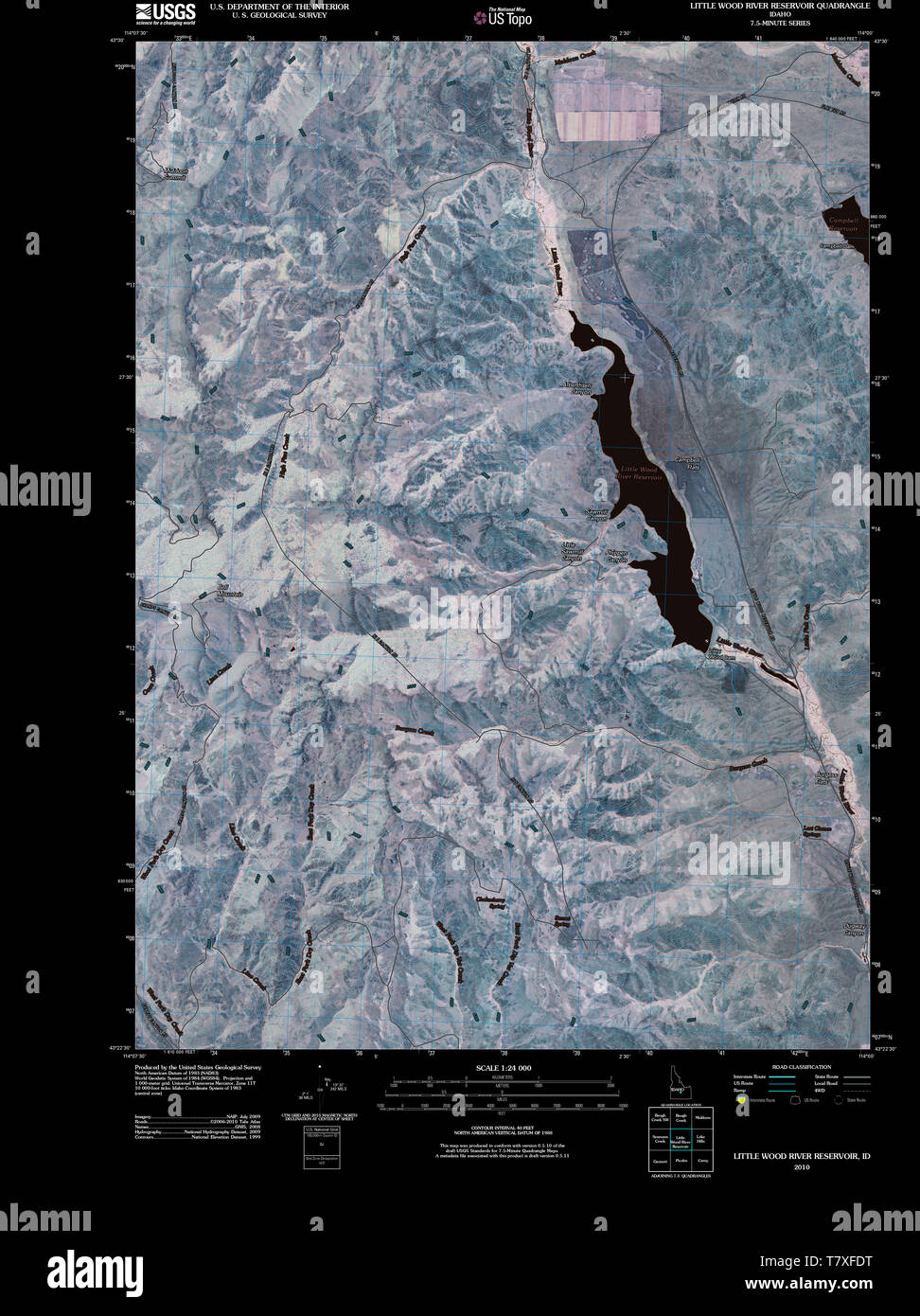 Little wood river reservoir hi-res stock photography and images - Alamy