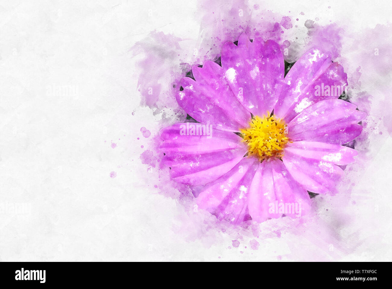 Abstract Watercolor Flowers High Resolution Stock Photography And Images Alamy