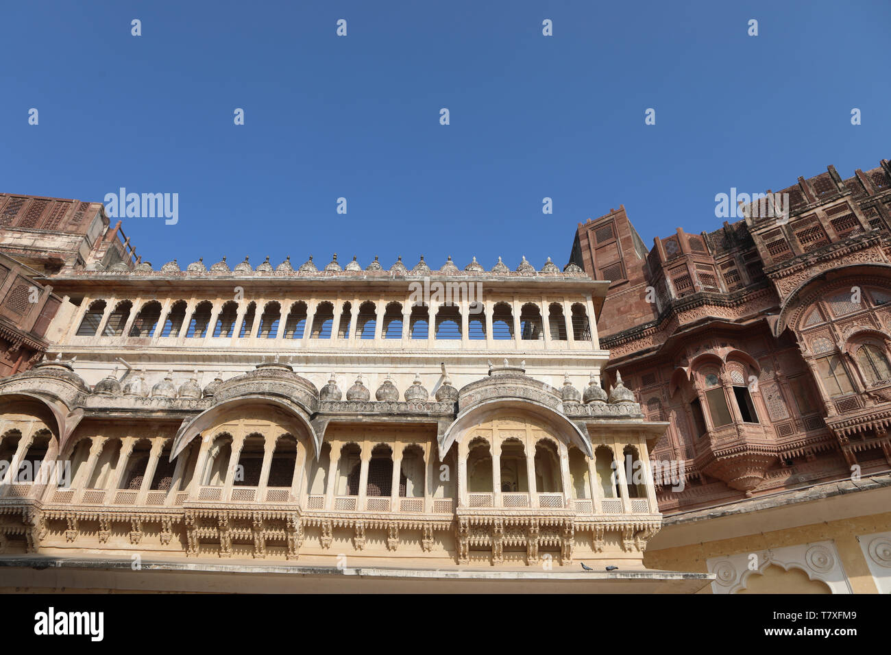 Mehrangarh Fort, Jodhpur, Rajasthan, Indien Stock Photo