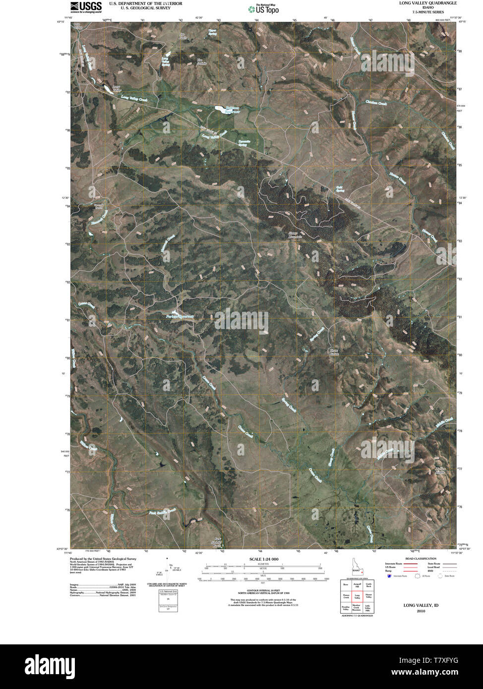 Map of long valley Cut Out Stock Images & Pictures Alamy