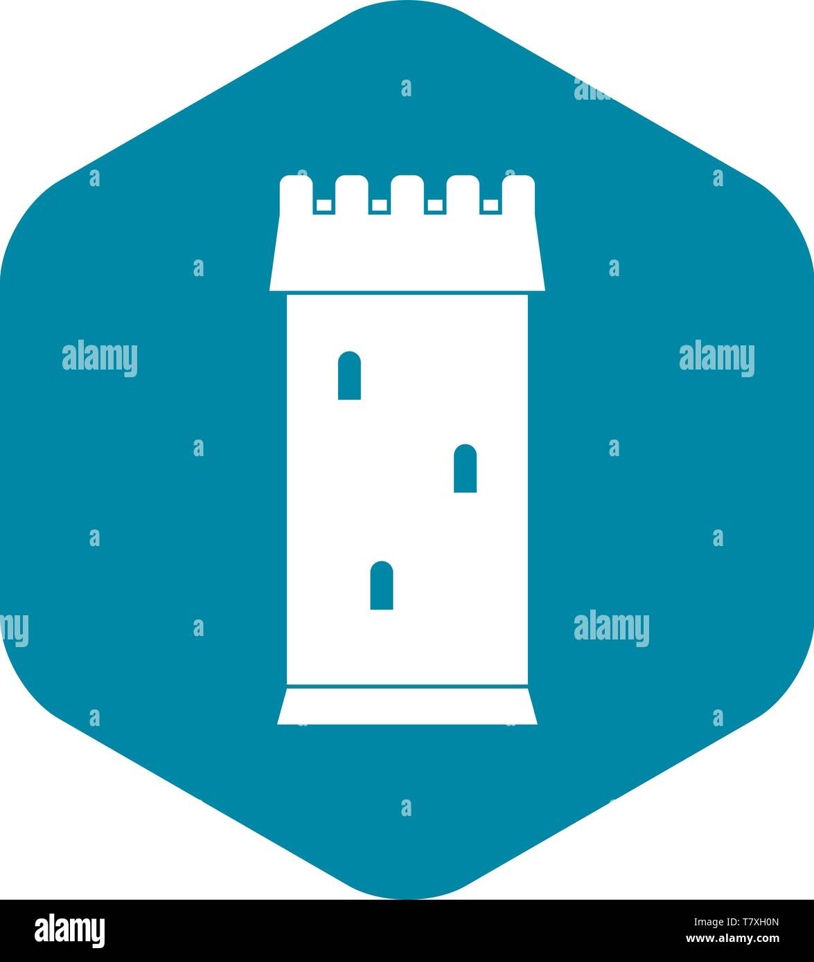 Fortress tower icon, simple style Stock Vector Image & Art - Alamy