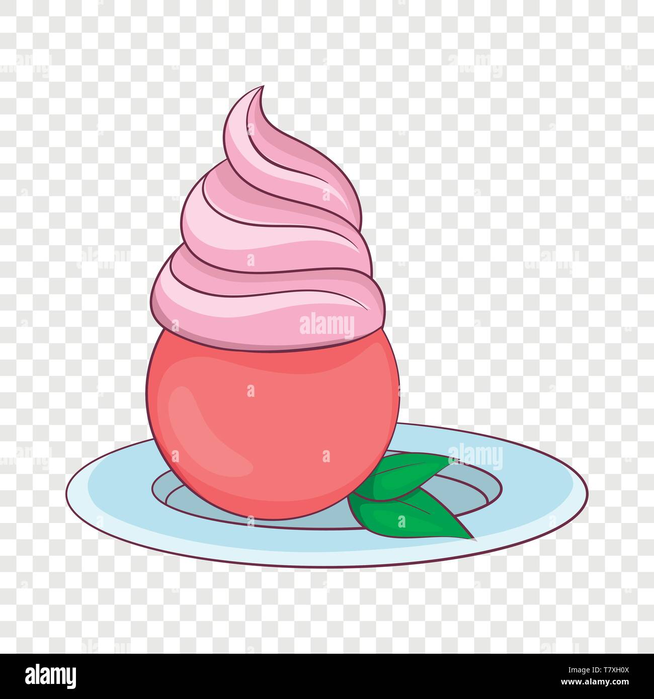 Mint ice cream icon, cartoon style Stock Vector Image & Art Alamy