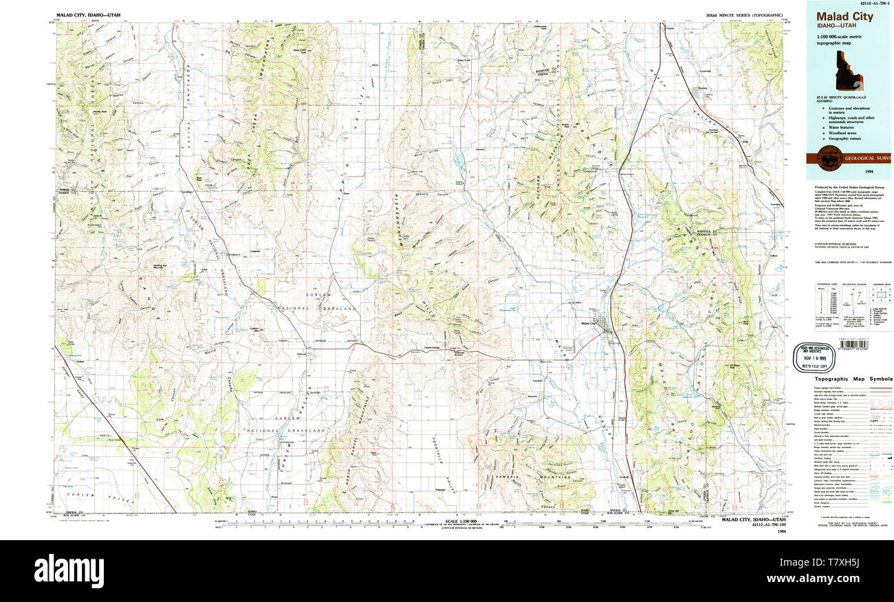 Malad city idaho map hires stock photography and images Alamy