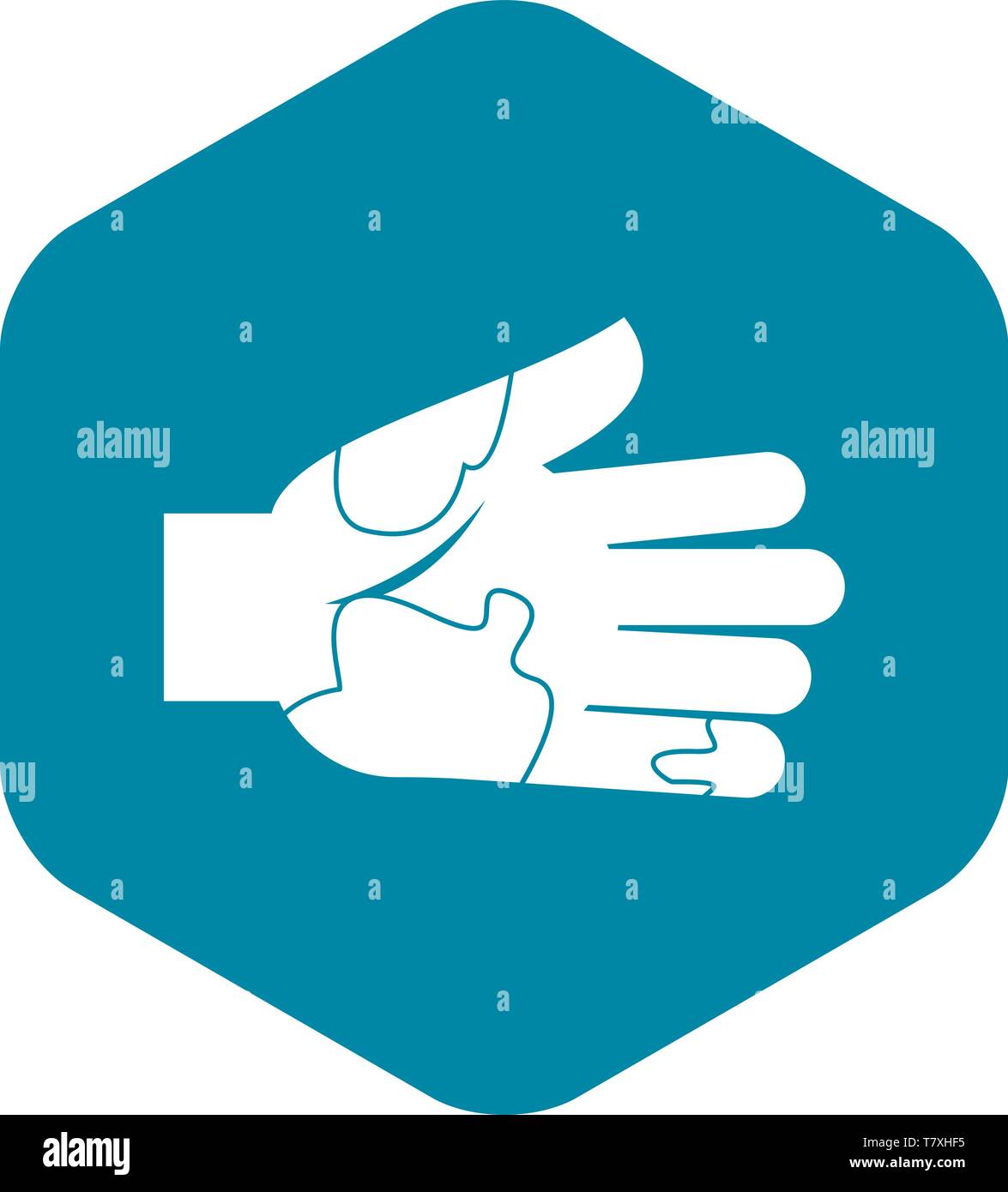 Hand with stains icon, simple style Stock Vector Image & Art - Alamy