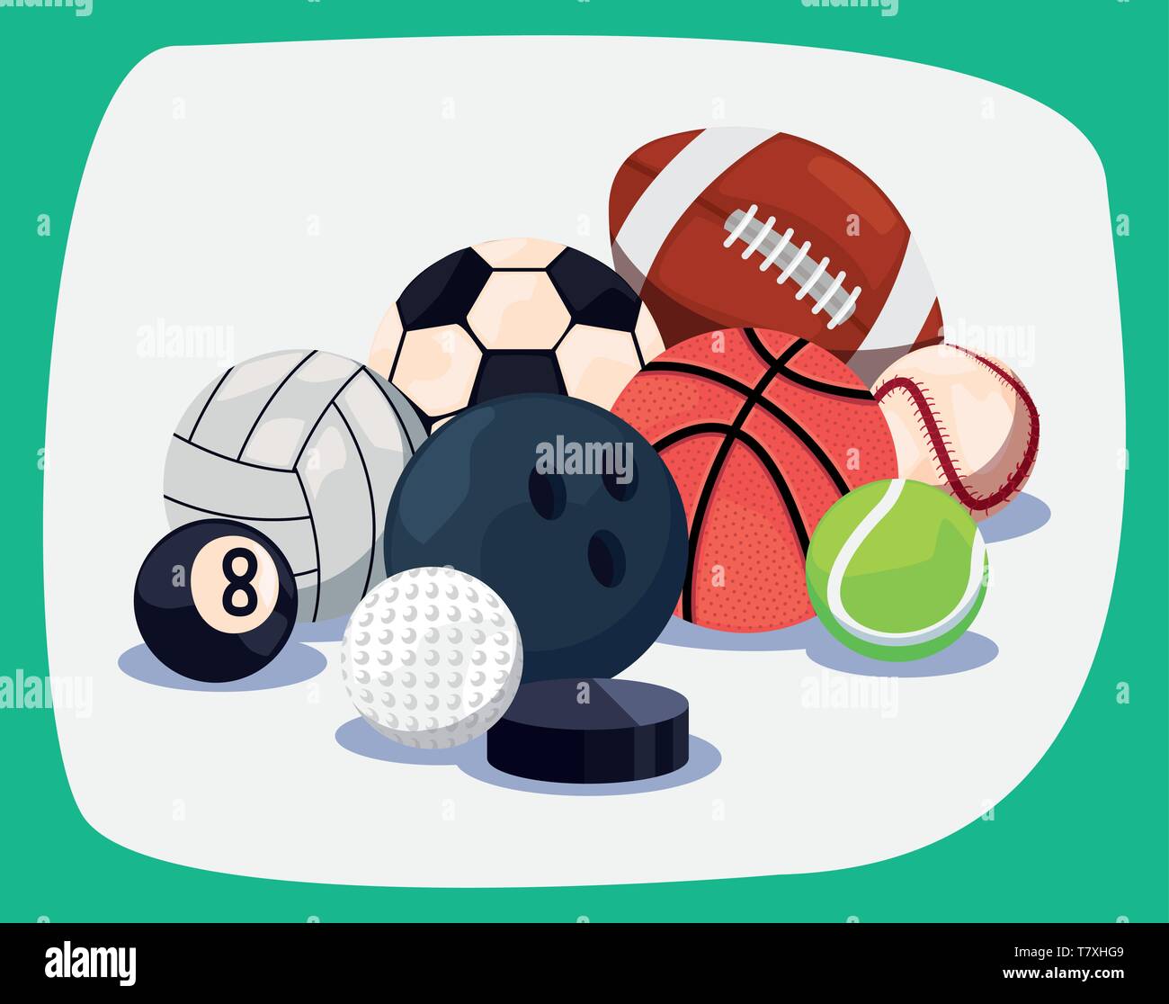 volleyball bowling baseball billiard basketball rugby tennis golf