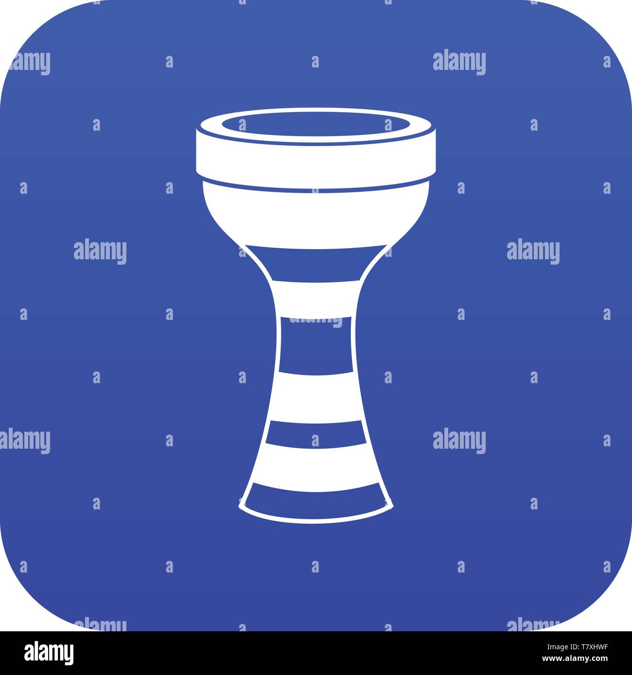 African drum icon digital blue Stock Vector Image & Art - Alamy