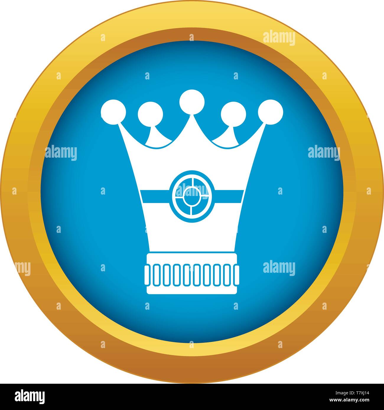 Medieval crown icon blue vector isolated Stock Vector Image & Art - Alamy