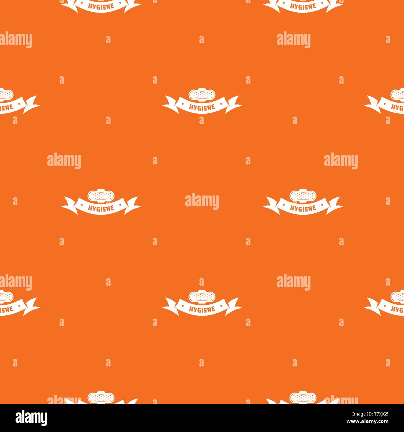Hygiene wound pattern vector orange Stock Vector