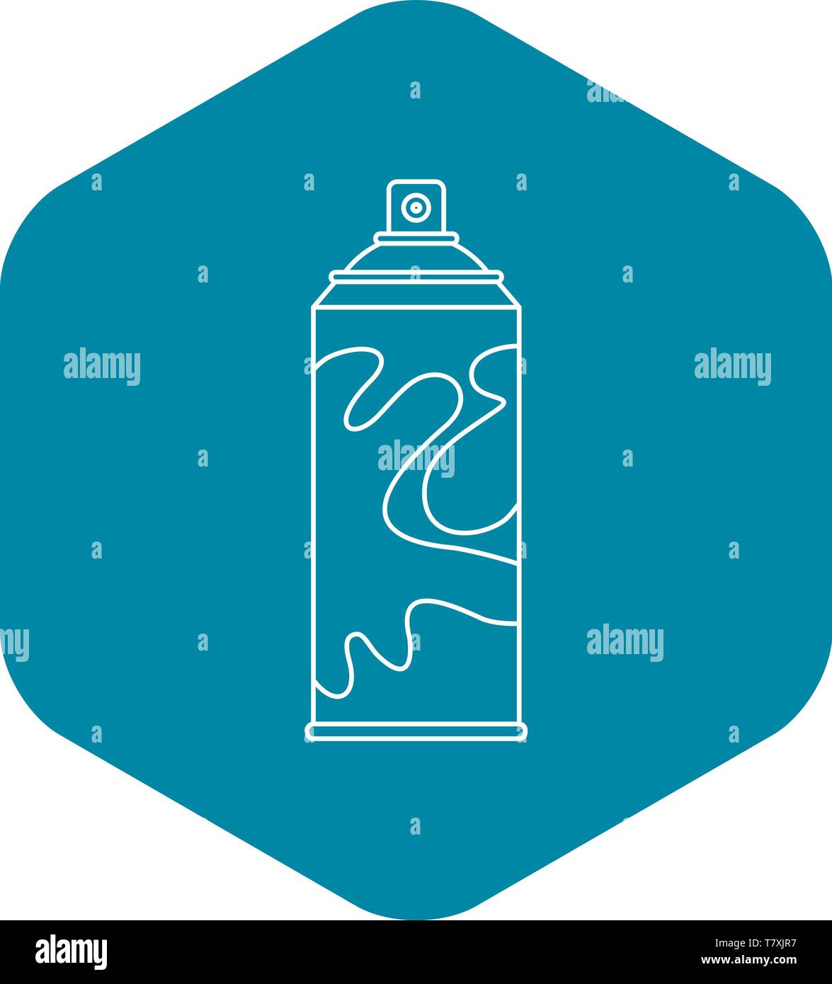 Colored spray icon, outline style Stock Vector Image & Art - Alamy