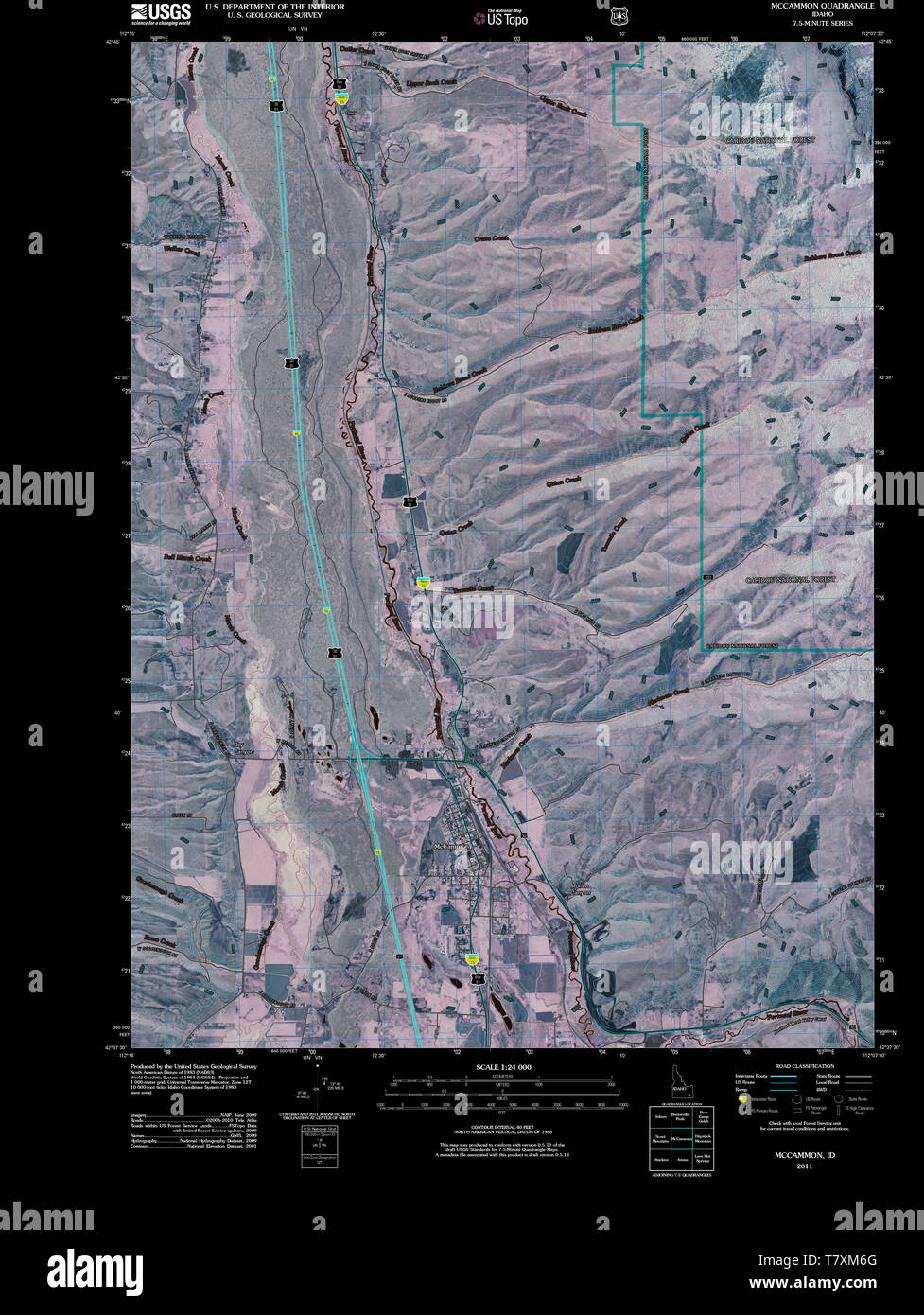 Map of mccammon hires stock photography and images Alamy