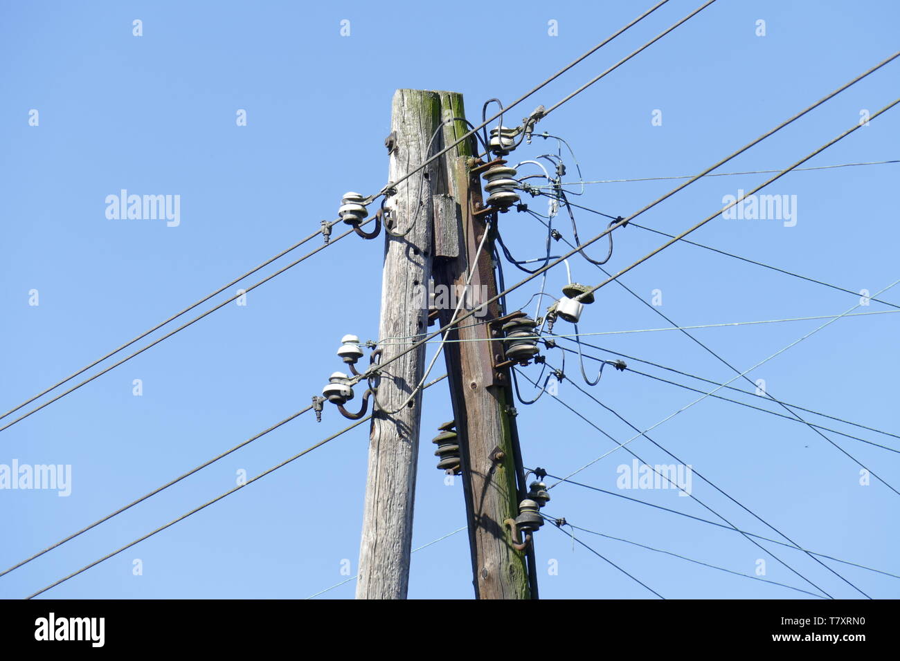 Old telegraph pole hi-res stock photography and images - Alamy