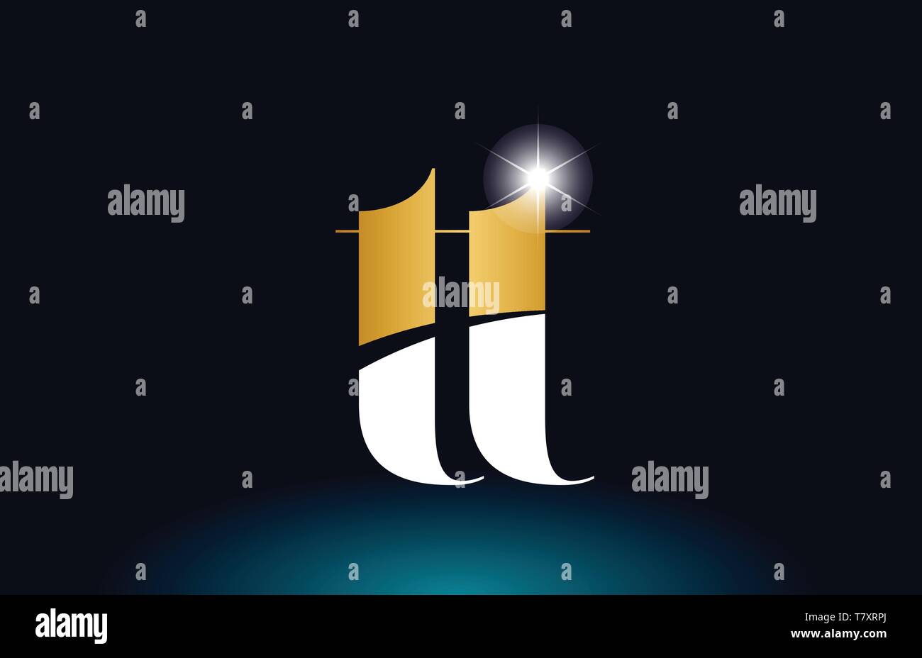 gold golden alphabet letter tt t t logo icon combination design ...