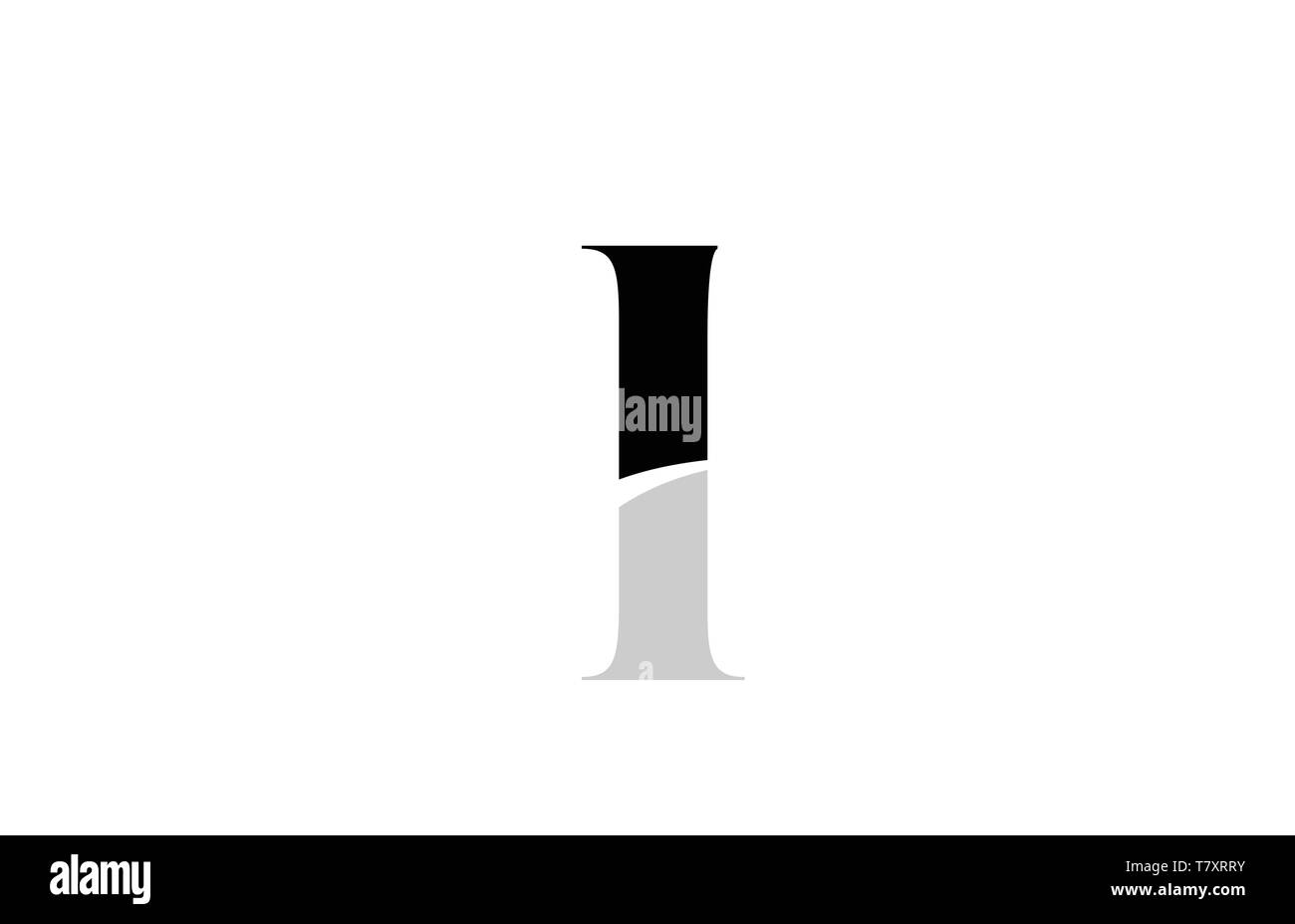 black and white alphabet letter l logo icon design for a company or ...