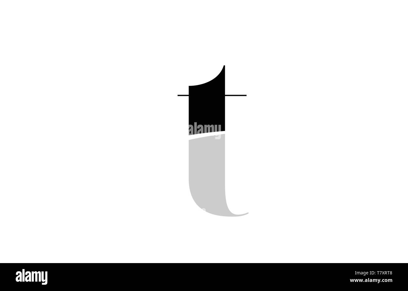 black and white alphabet letter t logo icon design for a company or ...
