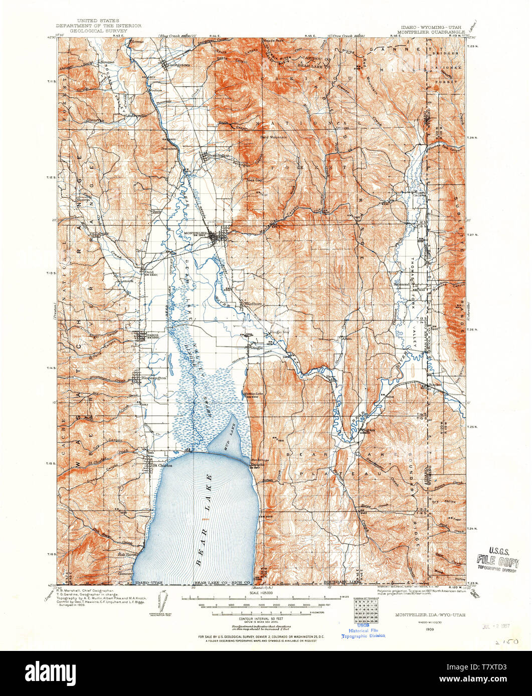 1909 idaho map hires stock photography and images Alamy