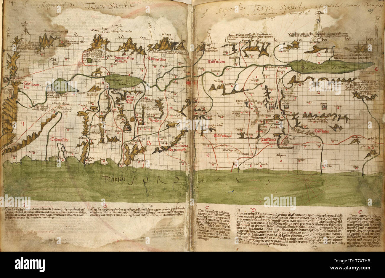 Vintage Map Of The Holy Land High Resolution Stock Photography and ...