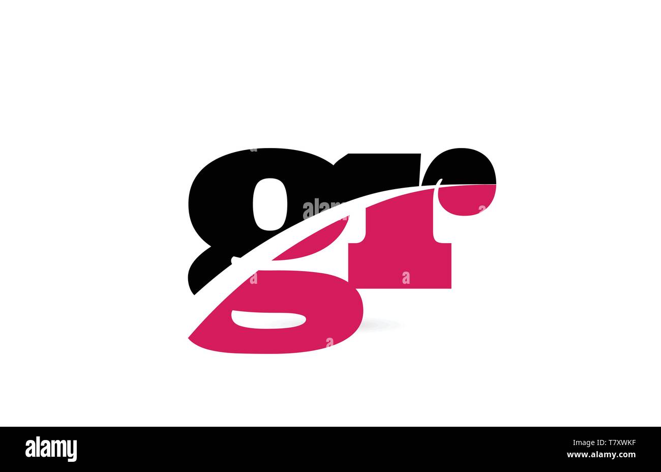 gr g r pink and black alphabet letter combination suitable as a logo ...