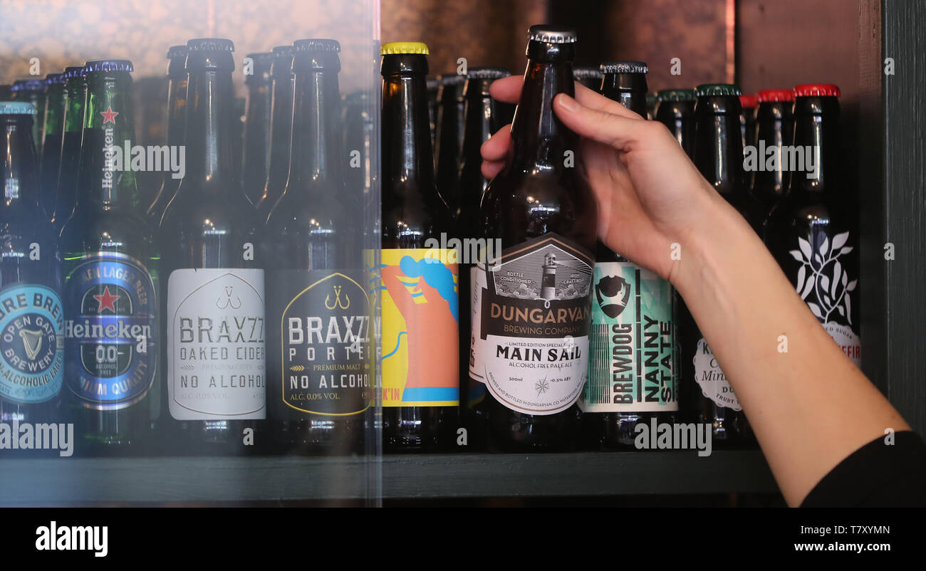 Non alcohoic beers in The Virgin Mary bar, the first alcoholfree bar