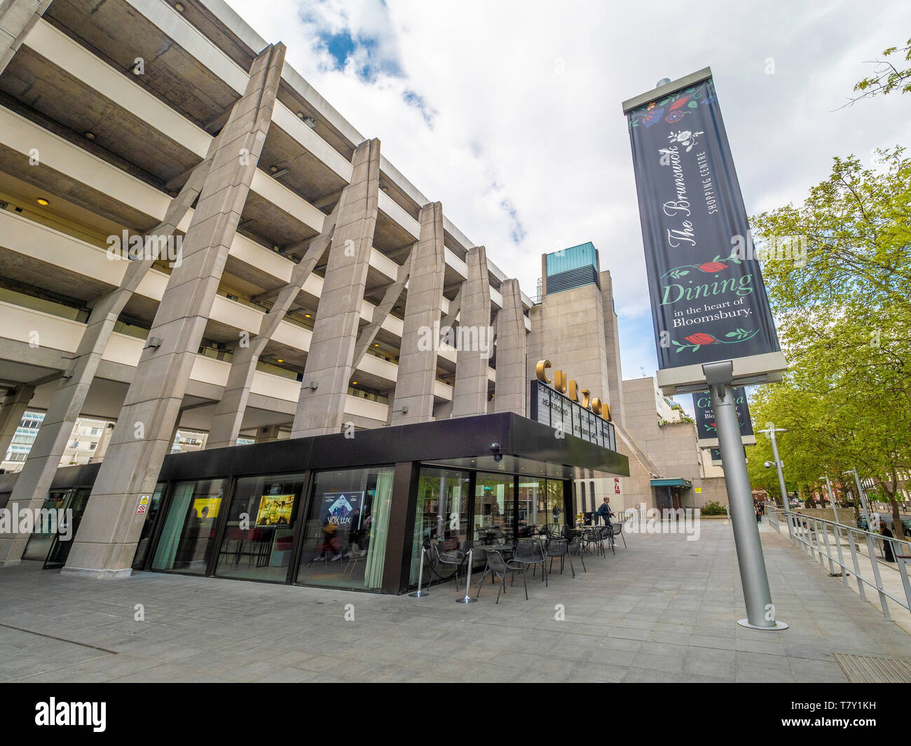 The Brunswick Centre, Camden, London, UK. Pioneering low-rise, high-density, inner-city neighbourhood, designed by Patrick Hodgkinson (with David Levi Stock Photo