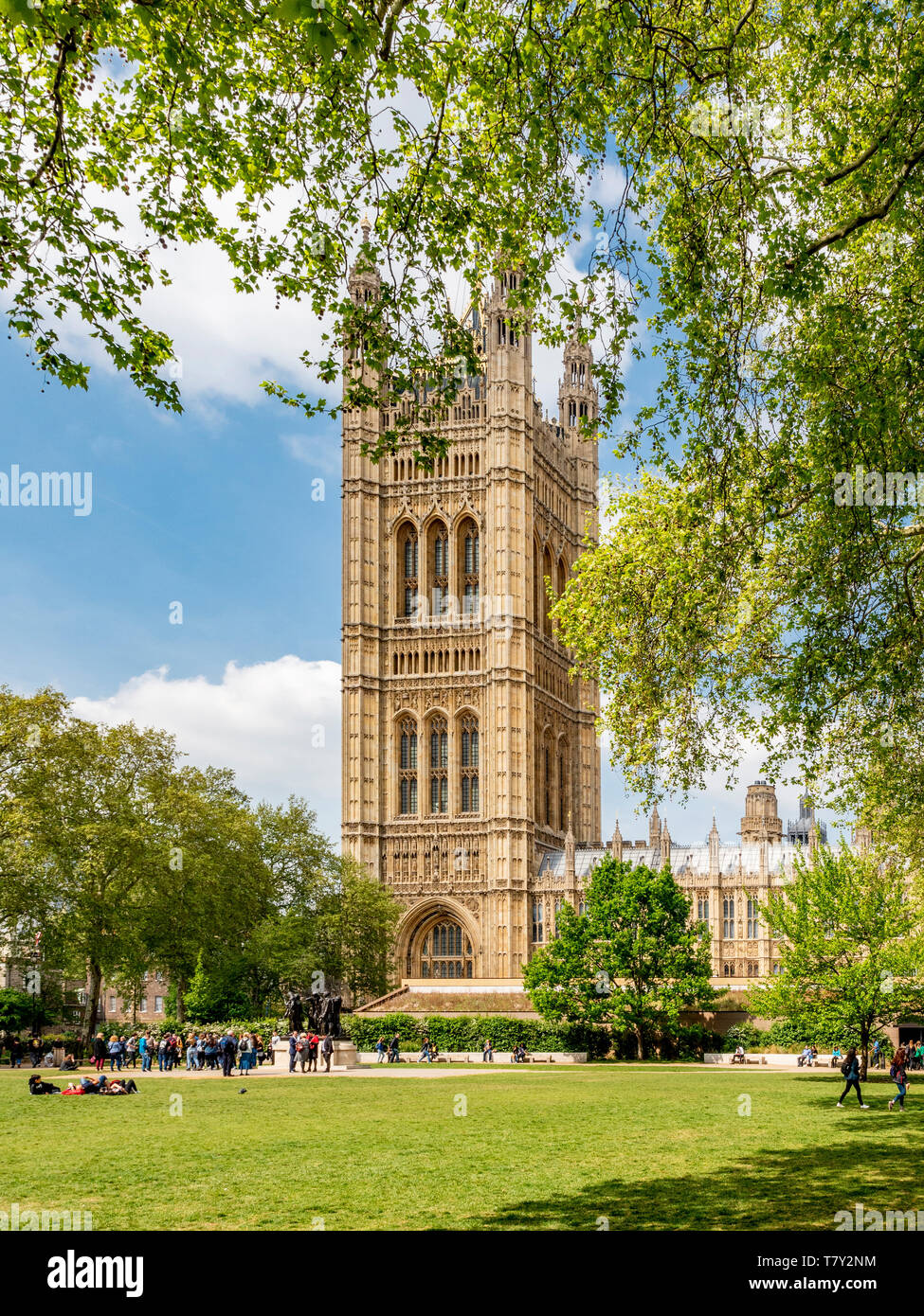 Victoria Tower Gardens and Victoria Tower, Palace of Westminster