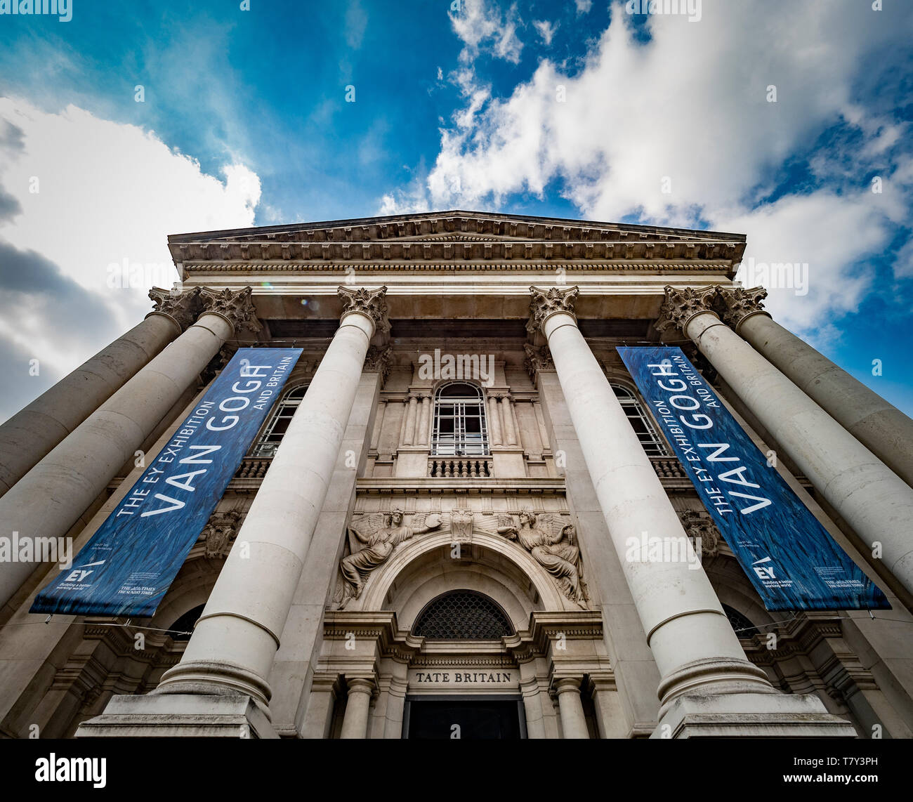 Tate Britain art gallery, Millbank, City of Westminster, London, UK. Stock Photo