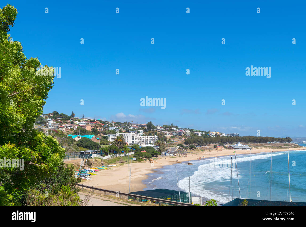 Santos beach viewed from the Dias Museum Complex, Mossel Bay, Garden Route, South Africa Stock Photo