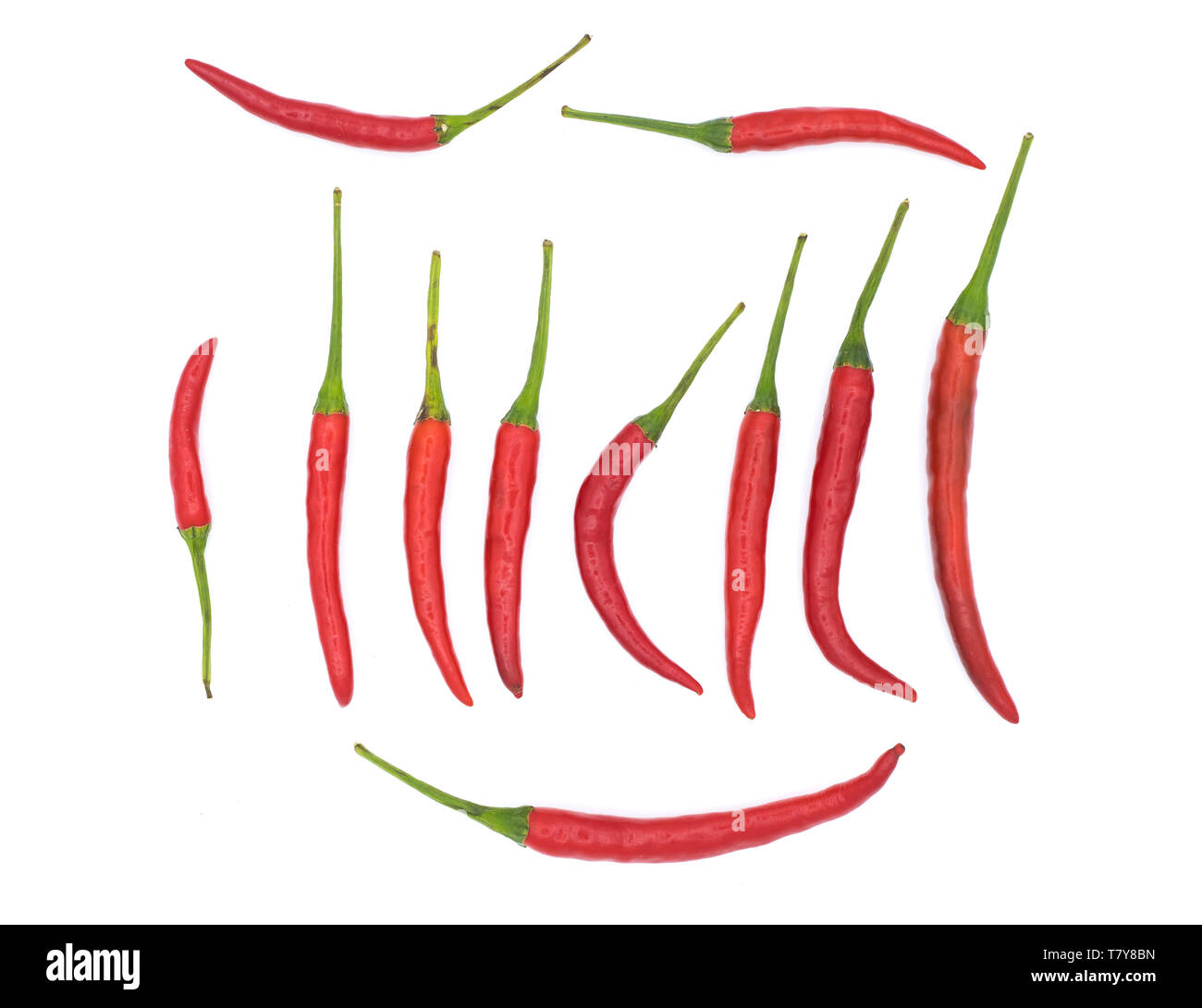Chili peppers isolated on white background Stock Photo - Alamy
