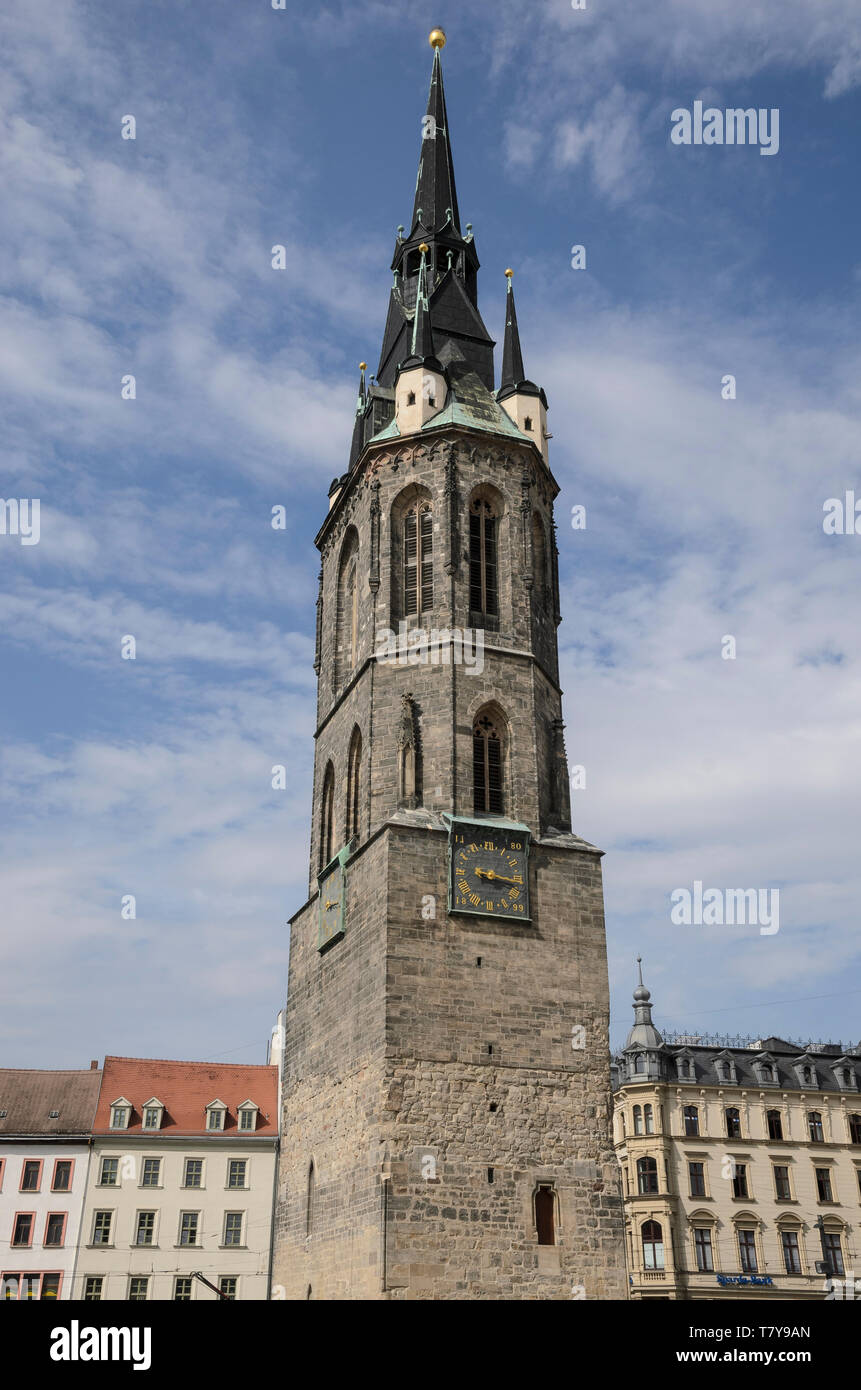 Roter Turm, Halle, Sachsen-Anhalt, Deutschland Stock Photo