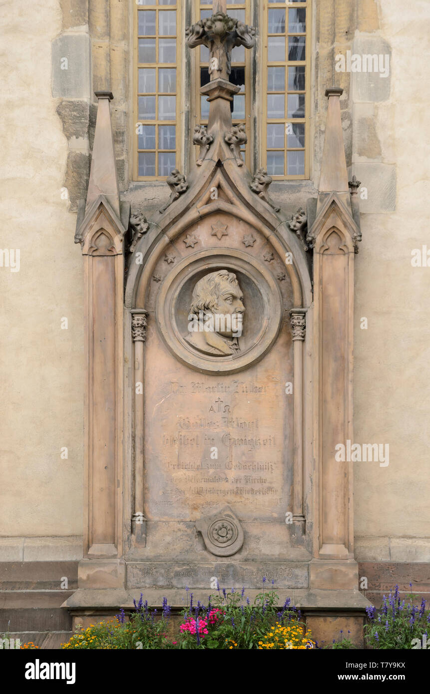Lutherdenkmal, Halle, Sachsen-Anhalt, Deutschland Stock Photo