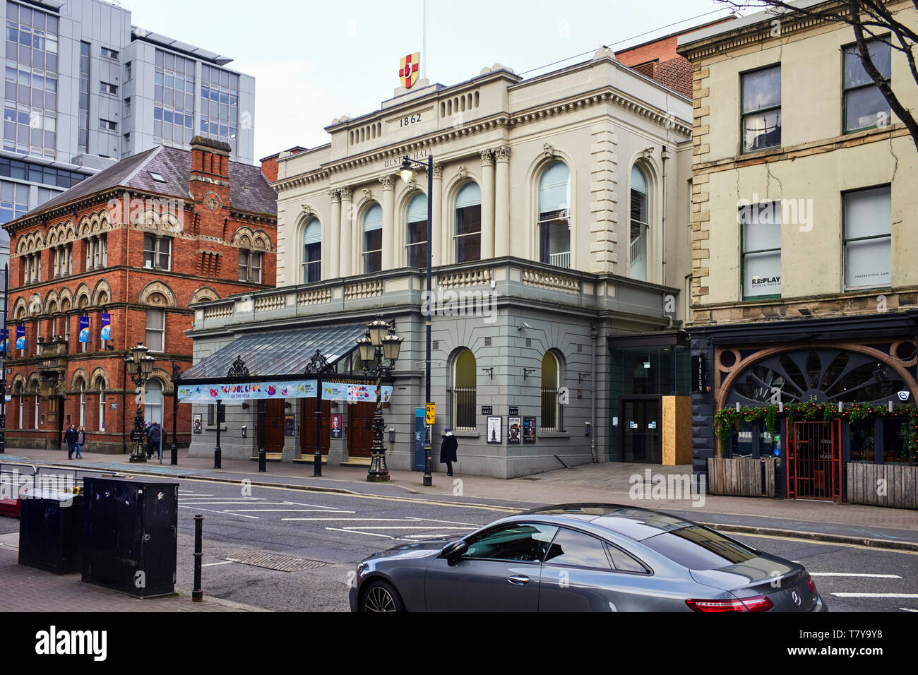 Ulster Hall theatre in Bedford Street, Belfast, Northern Ireland Stock Photo Alamy