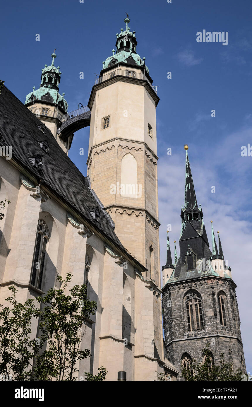 Marienkirche, Halle, Sachsen-Anhalt, Deutschland Stock Photo