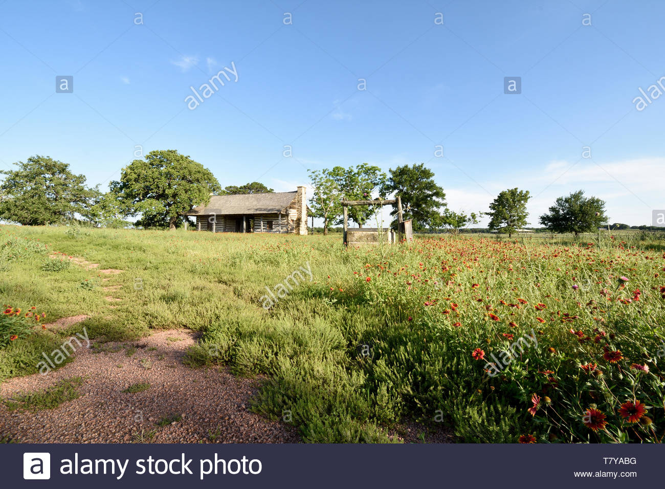 Historic Danz Log Cabins At Danz Homestead At The Lyndon B Johnson