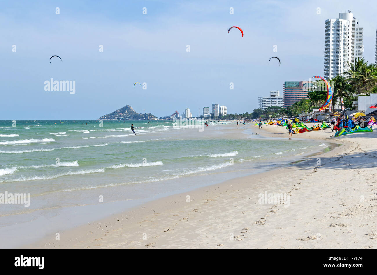 View At Hua Hin Town A Coastal City Near Bangkok On The Gulf Of