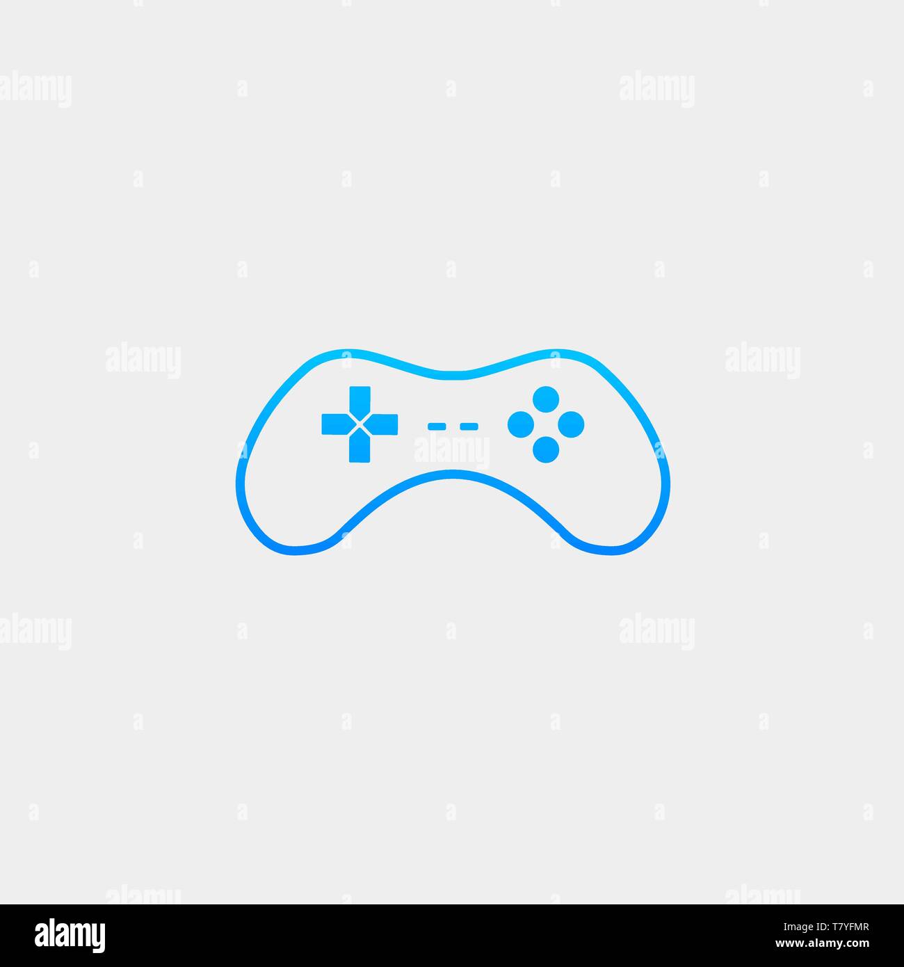 gamepad controller logo template vector illustration icon element - vector Stock Vector