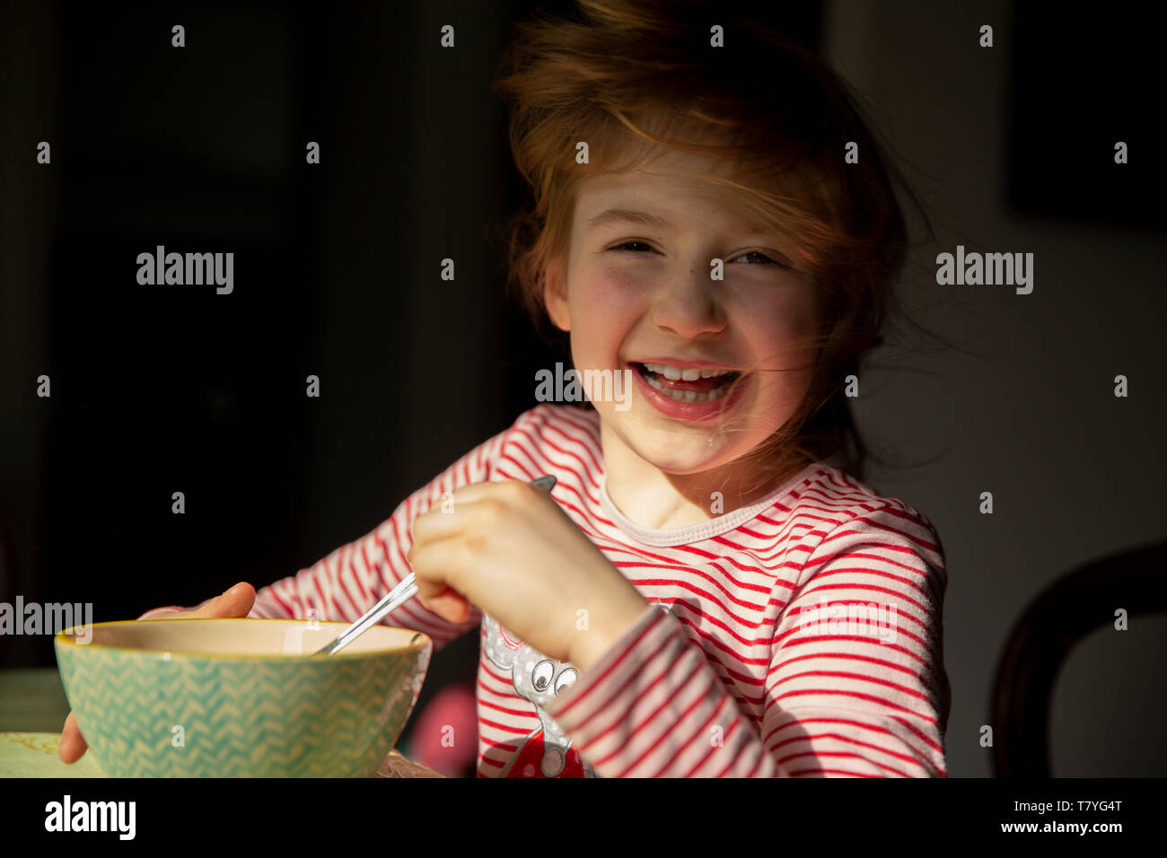 Cute girl smiling Stock Photo