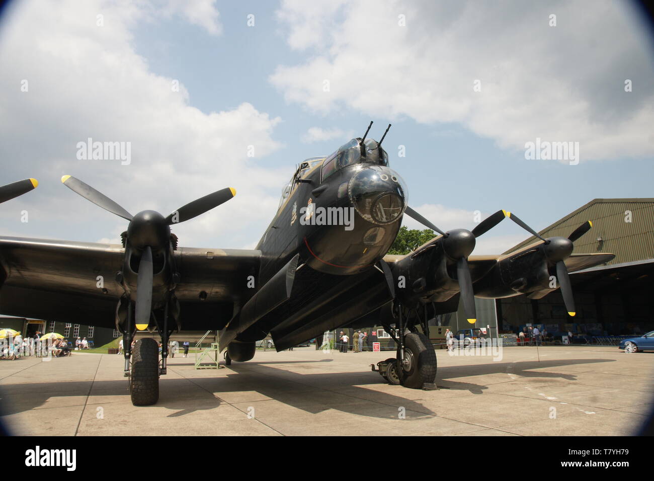 The Avro Lancaster, British four-engined heavy bomber Stock Photo