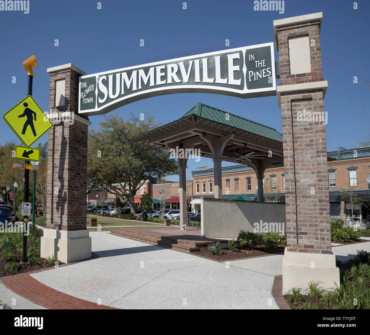 Summerville, South Carolina, downtown area Stock Photo Alamy