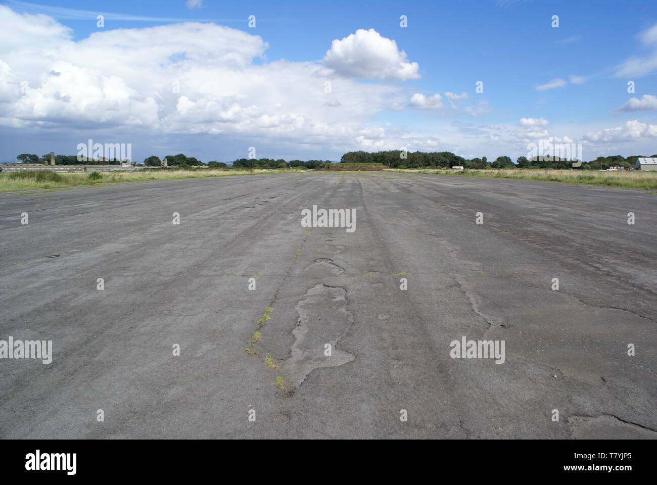 RAF Melbourne, main runway Stock Photo