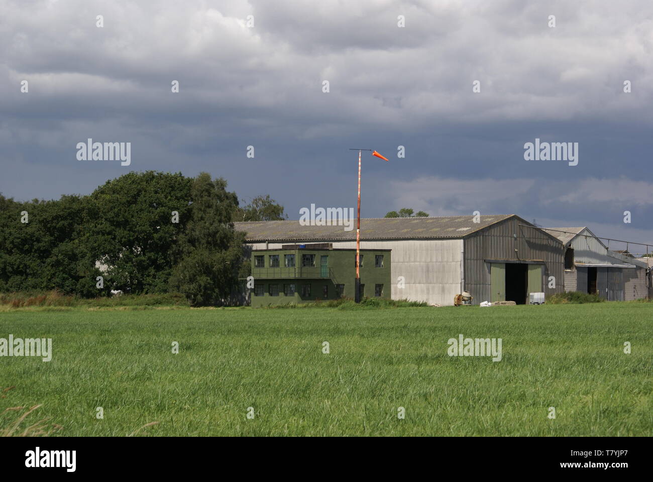 RAF Melbourne, main runway Stock Photo