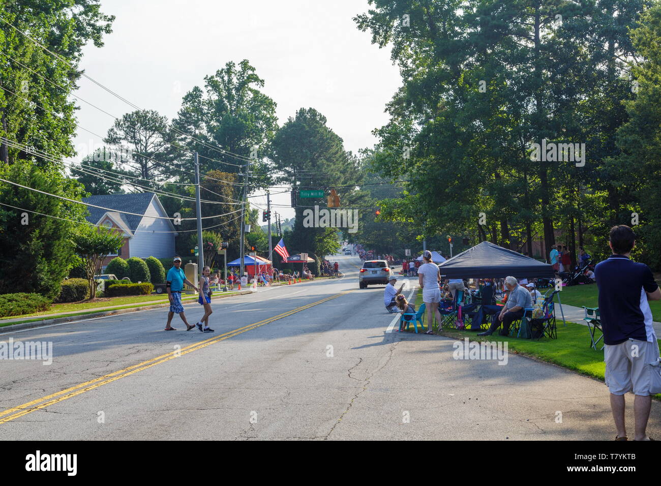 Ready for Fourth of July Parade Stock Photo