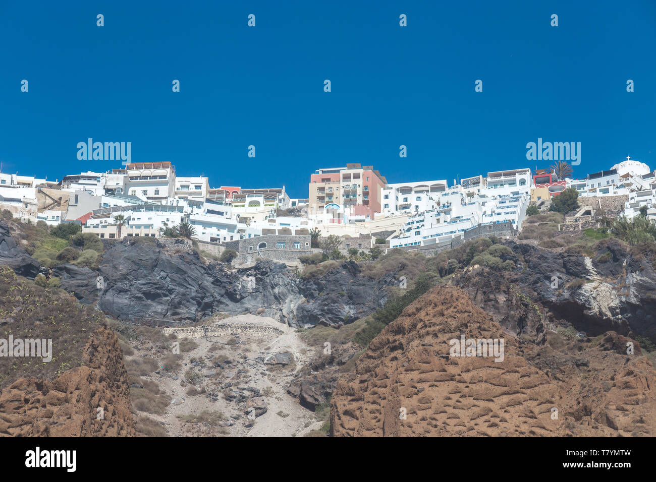 Santorini island - Greece Stock Photo