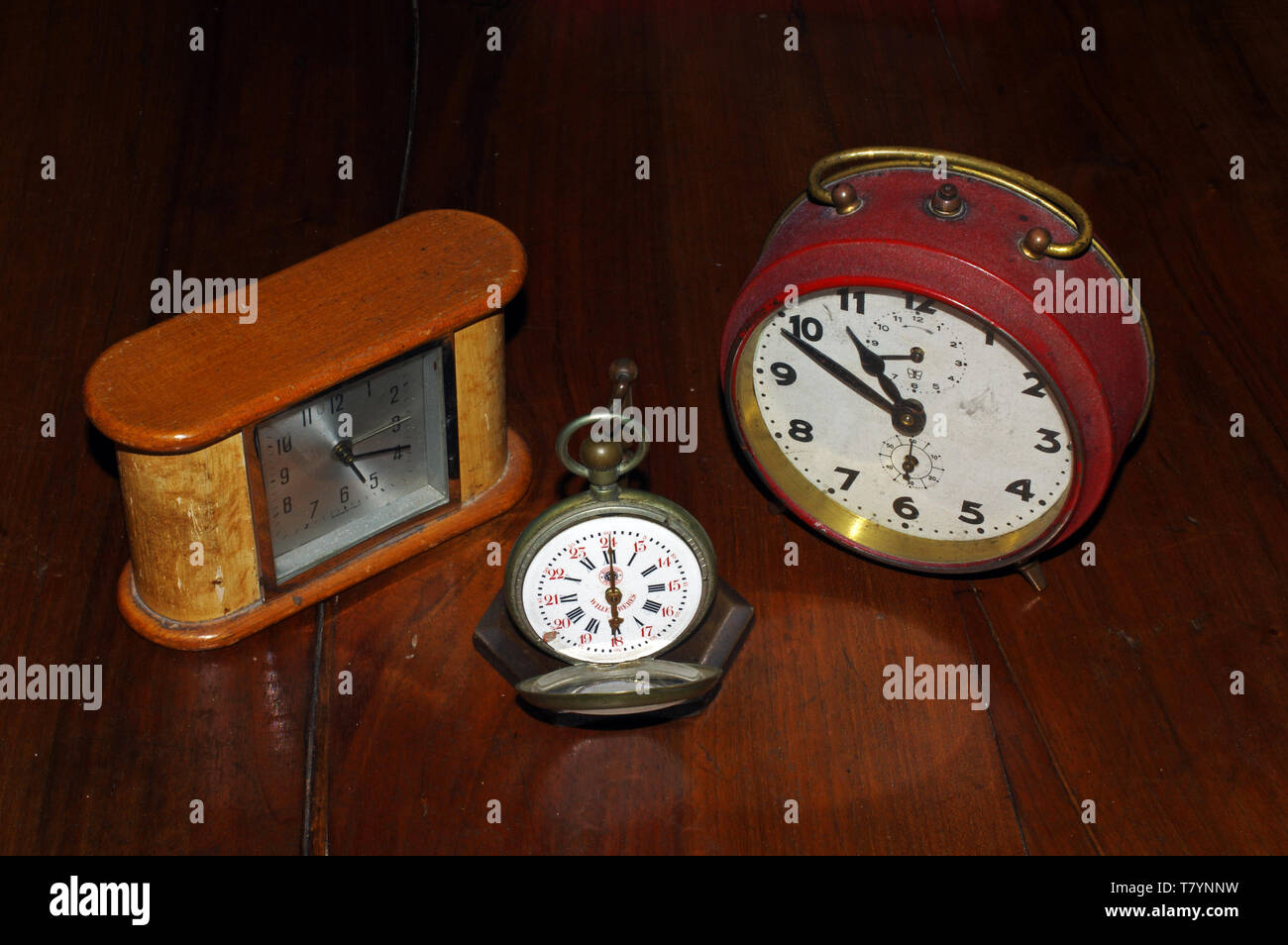 Old clocks close-up Stock Photo