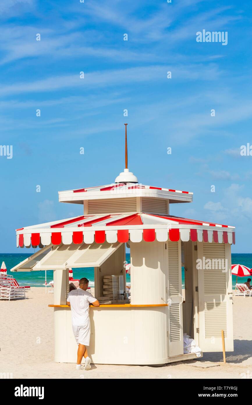 United States, Florida, Miami, Faena Hotel, Beach Stock Photo