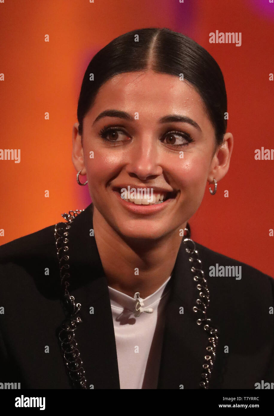 Naomi Scott during the filming for the Graham Norton Show at BBC Studioworks 6 Television Centre, Wood Lane, London, to be aired on BBC One on Friday evening. Stock Photo
