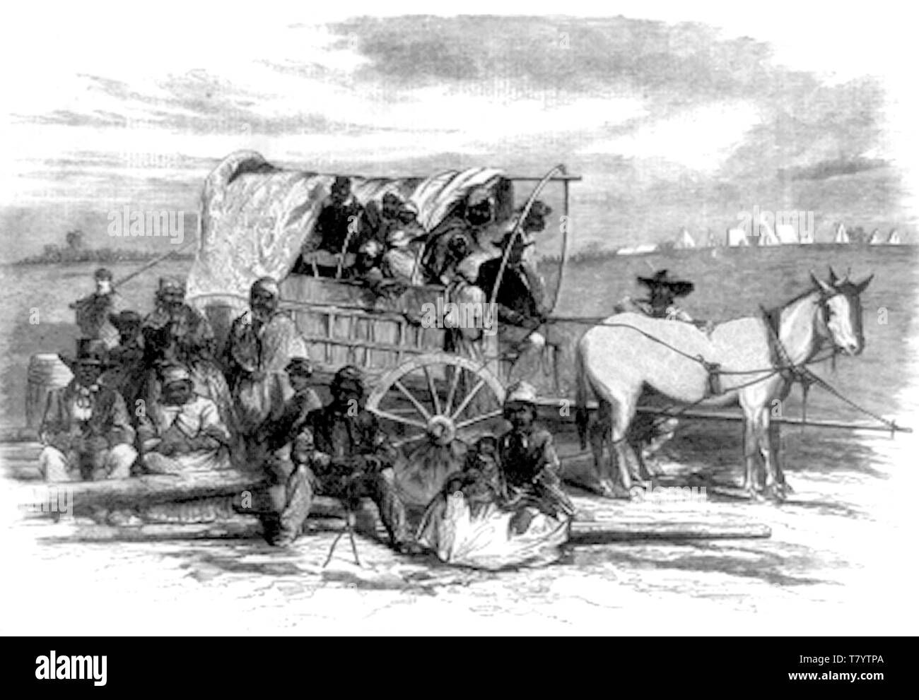 American Civil War, Contrabands, 1863 Stock Photo