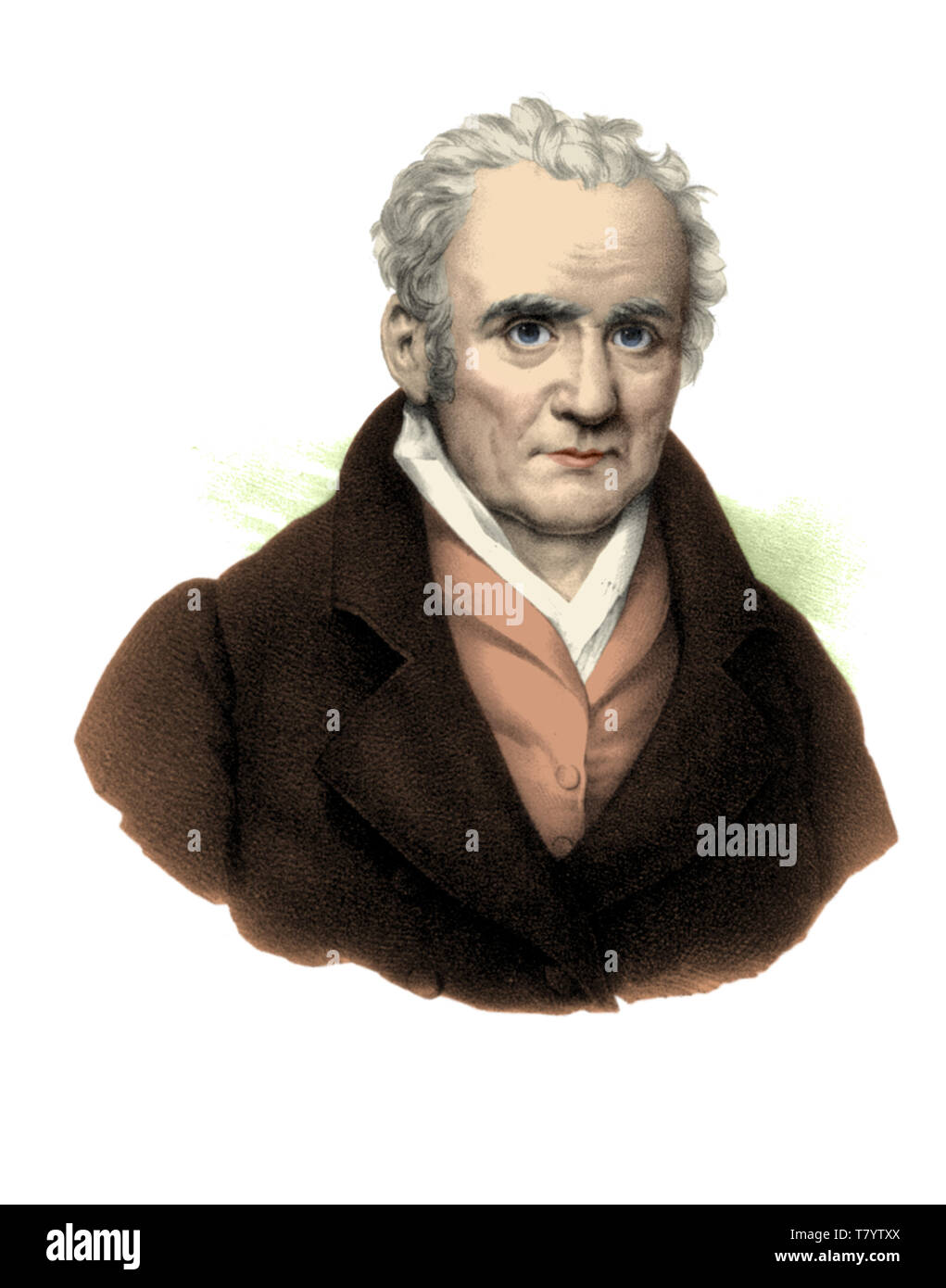 Gaspard Monge, French Mathematician Stock Photo